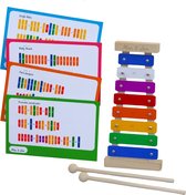 Max & Lea Duurzame Xylophone - Educatief Speelgoed - Duurzaam - Van Hout gemaakt - Kinderspeelgoed vanaf 1 Jaar