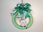 Kerstdecoratie - kerst - Handmade in Belgie - Groene Kerstkrans - Donia Star