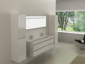Haviklux Badkamermeubel- 150 cm- 2 persoons- wit- Incl. kranen