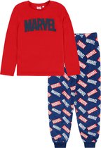Marineblauwe-rode MARVEL pyjama voor jongens / 7-8 jaar 128 cm