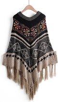 N3 Collecties  Cashmere Pashmina Winter Warm Plaid Poncho's voor Dames