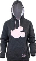 Mickey Mouse dames hoodie, volwassenen, grijs/roze, maat M
