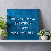 PITCH Letterbord met 170 letters donkerblauw H 45 x B 45 x D 1,2 cm