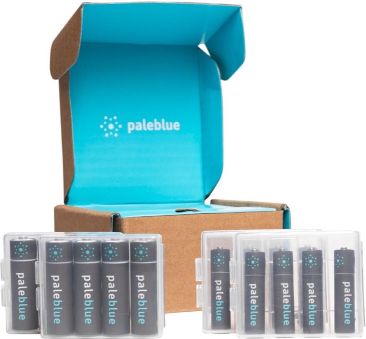 Pale Blue Earth - Sustainability Kit 8xAA / 8xAAA - USB oplaadbare batterijen - Lithium - lichter, sneller opladen, hoger vermogen, duurzaam