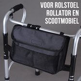 Dernier sac de rangement universel pour Allernieuwste - Sac pour fauteuil roulant et déambulateur - Sac spacieux pour déambulateur - Zwart - 32 x 20 x 7 cm