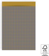 Papieren zakjes - Cadeau zakjes - Giftbags - Dark Grey-Retro Yellow - 17x25CM - 10 STUKS