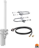 Air4us - Helium antenne - 5.8 dBi -  Outdoor helium antenne - 868 MHZ - Fiberglass antenne - 7 meter kabel - LoRa
