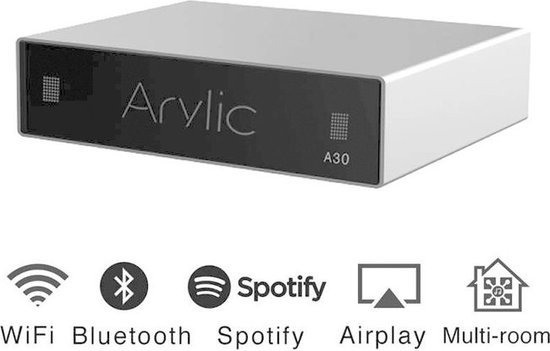 paniek Fragiel sla Arylic A30 versterker 2x30w Spotify Tidal Qobuz Deezer streaming - WIFI,  Bluetooth | bol.com