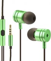 In-ear Stereo oortjes Aluminium - Groen