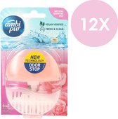 Ambi Pur Wild Rose & Pink Grapefruit Toiletblok - 12 x 55 ml