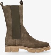 Tango | Romy 1-g  khaki suede chelsea boot detail - gum sole | Maat: 41