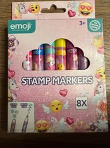 stempels en stiften in een en emoji stempels Stamp Marker - Stempel - 8 stuks