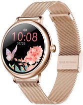 GALESTO Smartwatch Luxe 2 - Gratis Siliconen Band - Smartwatch Dames - Heren Smartwatch - Activity Tracker - Fitness Tracker - Met Touchscreen - Stalen band - Horloge - Stappentell