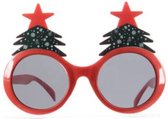 Decoris Feestbril Kerst - Rood/ Groen - One Size