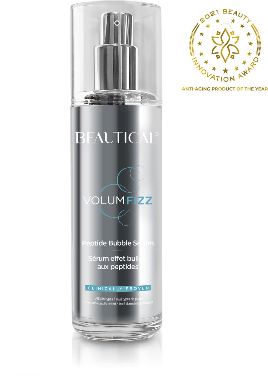 Goedkoopste BEAUTICAL VOLUMFIZZ Peptide Bubbleserum - serum gezichtsverzorging, peptide serum, gezichtsserum - anti aging, anti rimpel, plumping, stralende huid, glow serum - hyaluronzuur, peptides - klinisch bewezen - 50ml