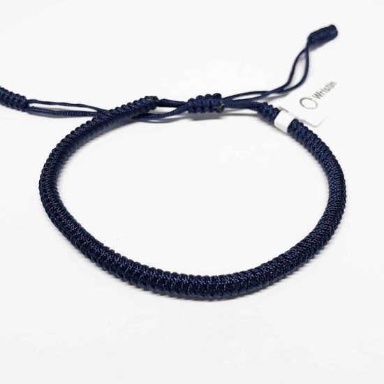Wristin - Tibetaanse armband eenvoudig donkerblauw