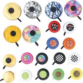 Fietsbel Reich Assortim. Bestaat Uit: 1X Ding Dong Ø 80 Mm, Verguld (0.320.330/4) 1X Ding Dong