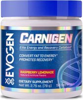 Evogen Nutrition - Carnigen Raspberry Lemonade 50 porties - Afvalsupplement  - Sportsupplement
