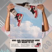 NIKE AIR JORDAN 1 FLIGHT TO CHICAGO “VINTAGE” POSTER (50X70CM)