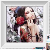 Artstudioclub®  Diamond painting volwassenen 30x30 cm Mooie vrouw