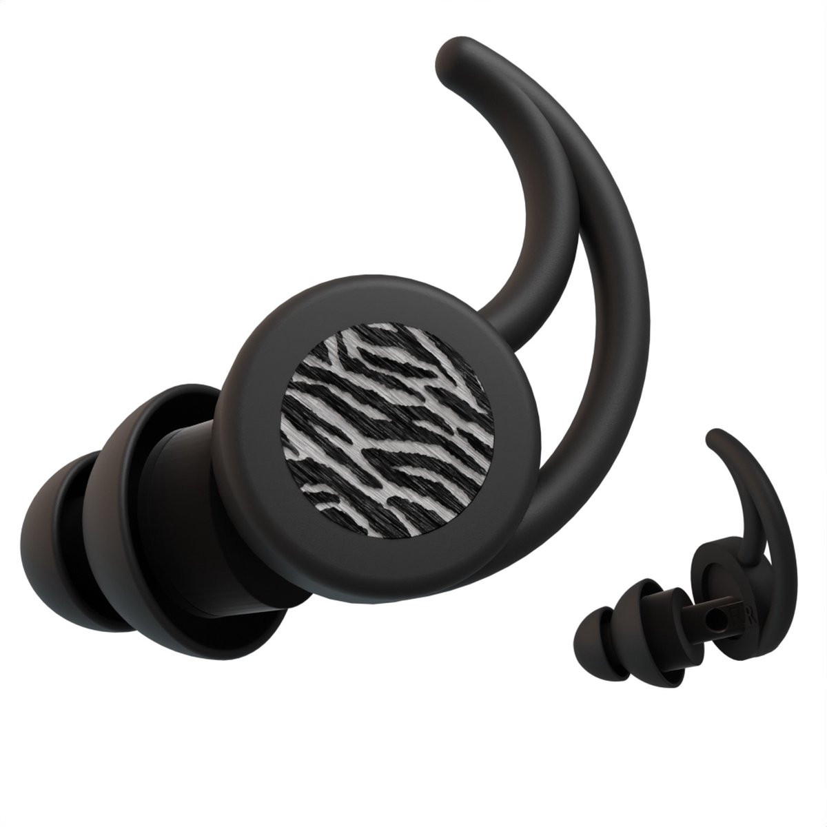 Goedkoopste Thone X festival oordopjes, gehoorbescherming voor uitgaan, oordoppen festival, muziek concert uitgaan - earplugs met 20 dB demping - animal zebra