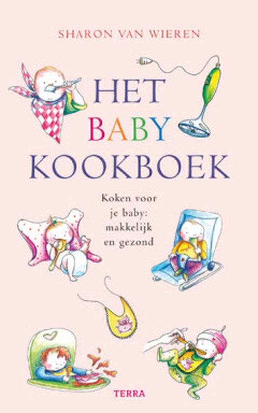 Cover van het boek 'Het babykookboek!' van E. bij de Vaate en Sharon van Wieren
