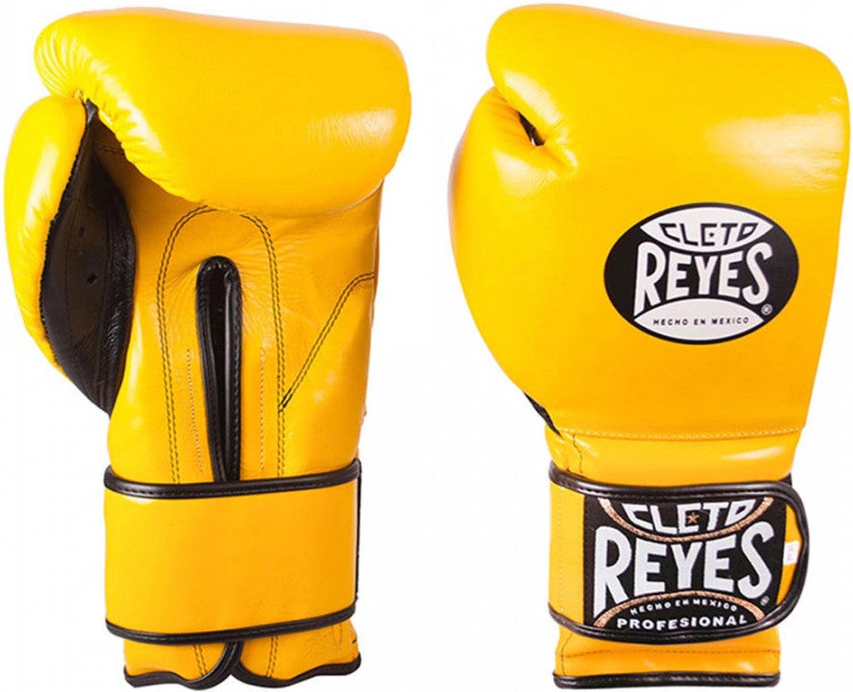 Cleto Reyes - Bokshandschoenen - Velcro Training Gloves - Yellow - 16oz