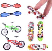 Fingerboard - vinger skateboard speelgoed - bmx - waveboard - mini skateboard - 7 stuks