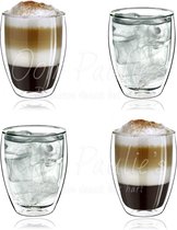 Dubbelwandige Koffieglazen - 250 ml x 6 stuks - Ice coffee - Dubbelwandige Koffiekopjes - Theeglazen - Dubbelwandige glazen