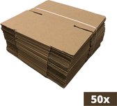 Verzenddoos 15cm x 15cm x 15cm | 50 stuks | Verzenddoos karton | Amerikaanse vouwdoos