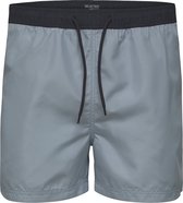 SELECTED HOMME WHITE SLHCLASSIC CONTRAST SWIM SHORTS W  Broek - Maat XXL