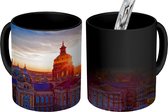 Magische Mok - Foto op Warmte Mok - Zonsondergang bij Iowa Capitol - 350 ML - Uitdeelcadeautjes