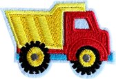Strijk Embleem Vrachtwagen - Letters Stof Applicatie - Geborduurd - Kleding - Badges - Schooltas - Strijkletters - Patches - Iron On - Glue