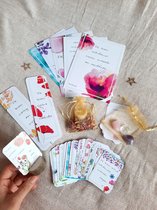 Cadeau boîte aux lettres avec jeu de cartes complet | Cartes d'affirmation | Cadeau de cartes Insight | beau cadeau | cadeau d'entraînement | don spirituel| développement personnel