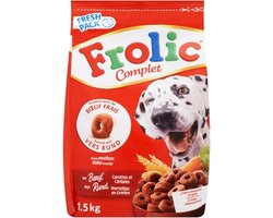 Frolic met rundvlees hondenvoer 1,5 kg