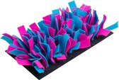 Bunny nature snuffelmat vilt turquoise / roze 28x15x5 cm