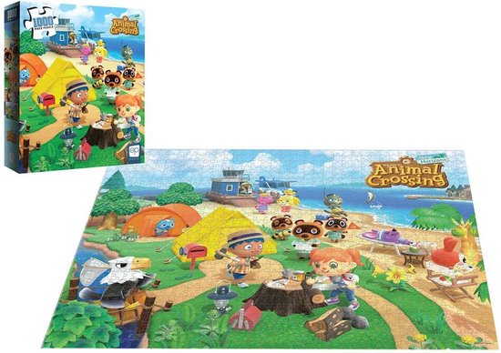 Thumbnail van een extra afbeelding van het spel Animal Crossing - Jigsaw Puzzle - Welcome to Animal Crossing (1000 pieces)