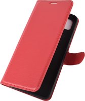 Xiaomi Redmi 9C Hoesje - Mobigear - Classic Serie - Kunstlederen Bookcase - Rood - Hoesje Geschikt Voor Xiaomi Redmi 9C