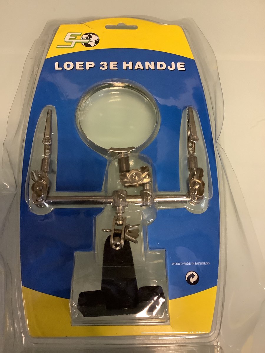 WVSA. vergrootglas met derde handjes