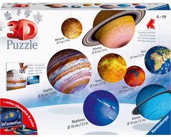 Ravensburger 3D Zonnestelsel - 3D puzzel - 27/54/72/108 stukjes