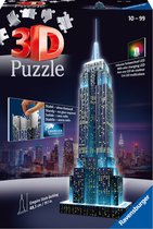 Ravensburger Empire State Building Night Edition - 3D Puzzel gebouw van 216 stukjes