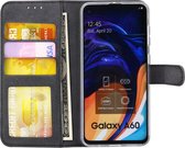 Zwart hoesje Samsung Galaxy A60 - Book Case - Pasjeshouder - Magneetsluiting (A606F)