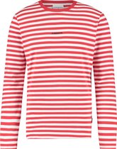 Purewhite -  Heren Slim Fit   T-shirt  - Rood - Maat L