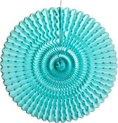 Honeycomb waaier Licht Blauw 50 cm