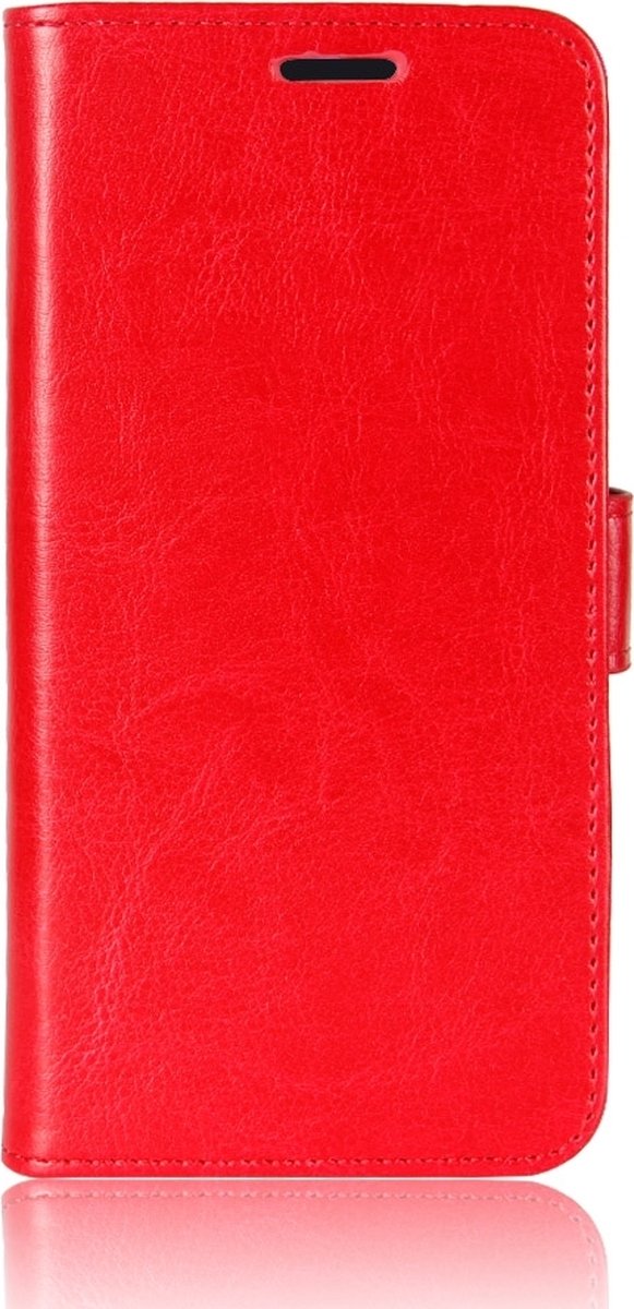 Mobigear Telefoonhoesje geschikt voor Xiaomi Redmi 9C Hoesje | Mobigear Wallet Bookcase Portemonnee | Pasjeshouder voor 3 Pasjes | Telefoonhoesje voor Pinpas / OV Kaart / Rijbewijs - Rood