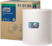 Tork Premium werkdoeken 510 380-1 wit, 1laags, 1000vel, 380 mtr x 43cm (510104)