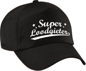 Super loodgieter cadeau pet / baseball cap zwart voor dames en volwassenen - cadeau pet loodgieter