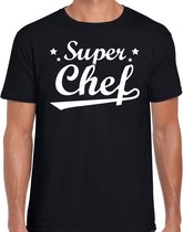 Super chef t-shirt heren - beroepen / cadeau chef L