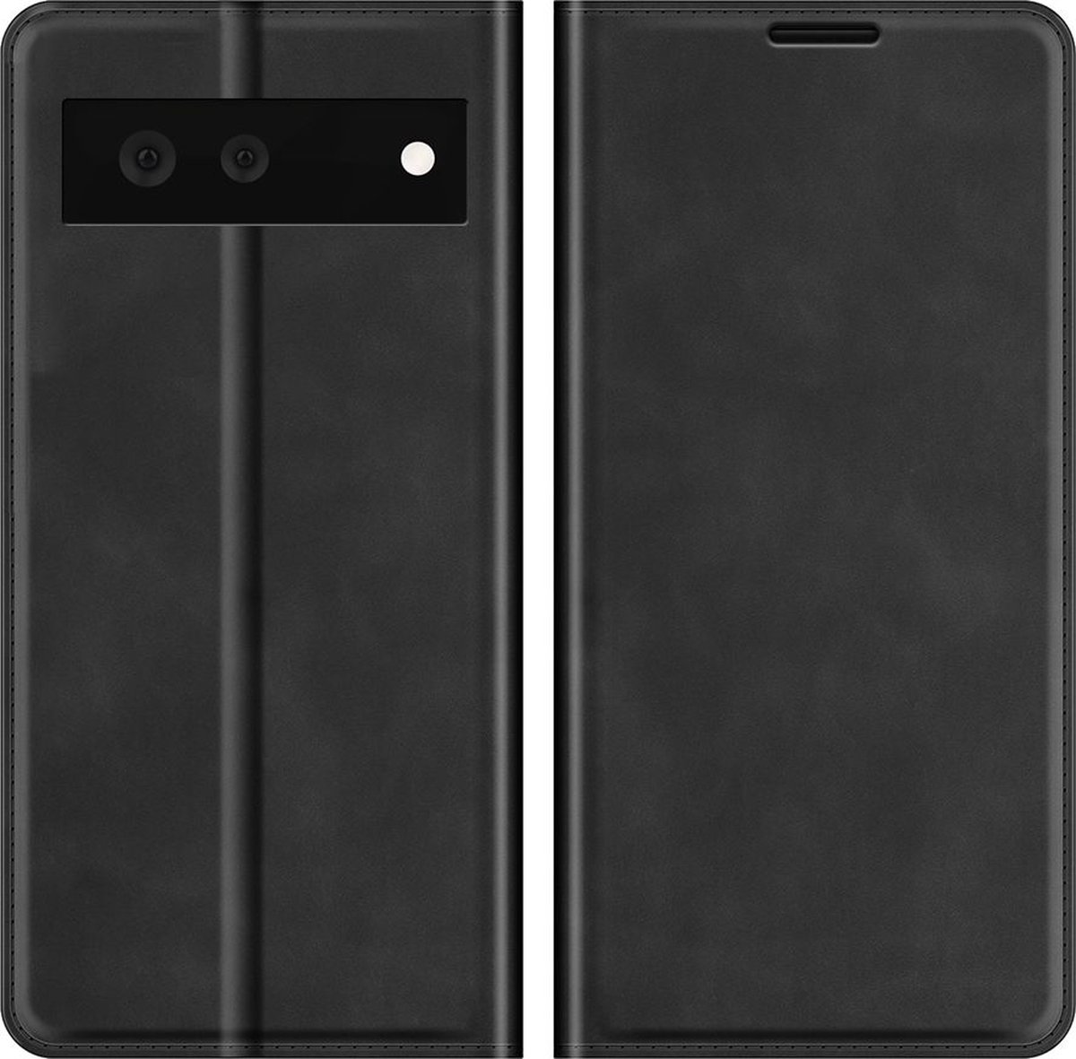 Mobigear Telefoonhoesje geschikt voor Google Pixel 6 Hoesje | Mobigear Wallet Bookcase Portemonnee | Pasjeshouder voor 3 Pasjes | Telefoonhoesje voor Pinpas / OV Kaart / Rijbewijs - Zwart