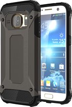 Mobigear Hoesje geschikt voor Samsung Galaxy S7 Telefoonhoesje Hardcase | Mobigear Outdoor Backcover Shockproof | Schokbestendig Galaxy S7 Telefoonhoesje | Anti Shock Proof - Zwart